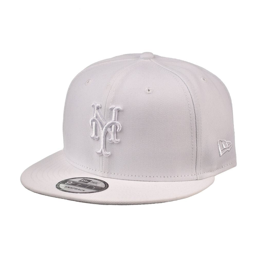 New Era NY Mets Side Patch 9Fifty Snapback Men's Hat White 60440239 (OS)