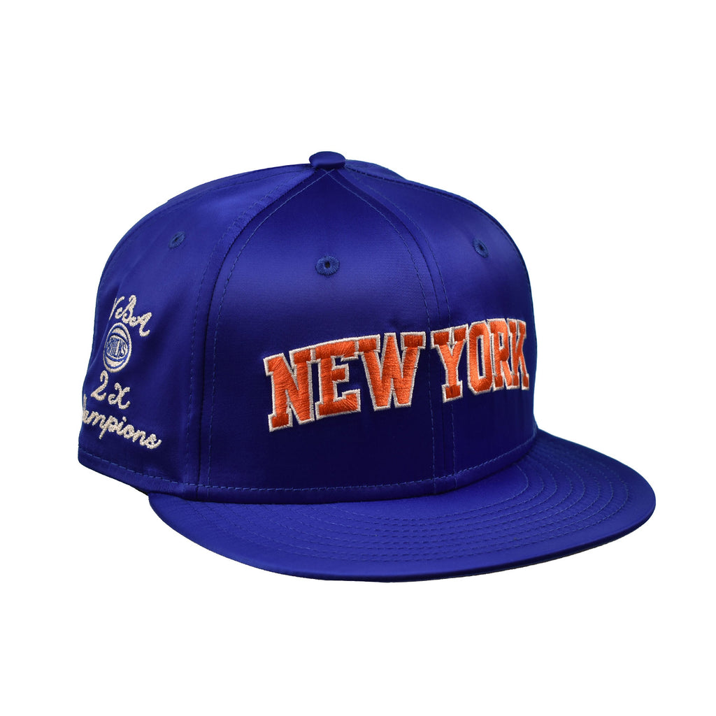 New Era New York Knicks"Satin Script" NBA 2 Champions 9Fifty Men's Snapback Blue