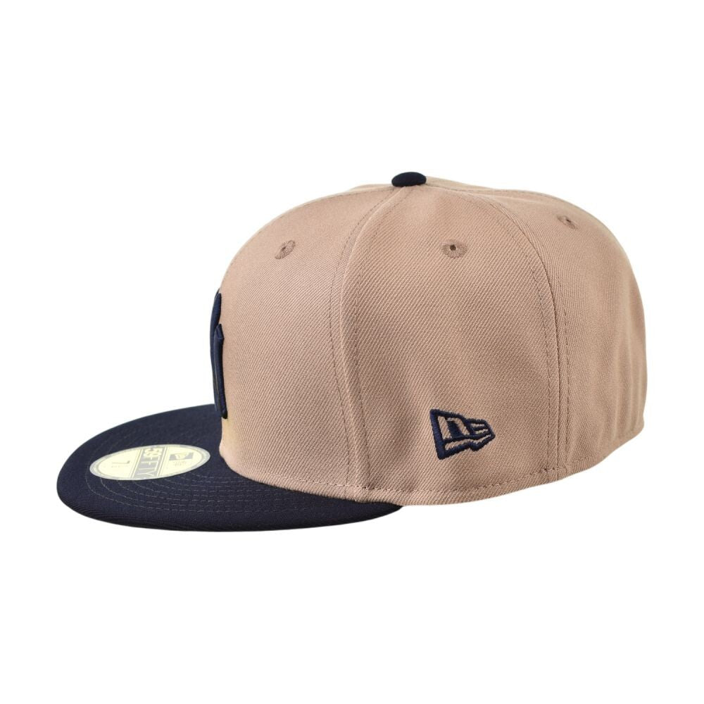 New Era New York Yankees 59Fifty Men's Fitted Hat Beige/Navy 60551336