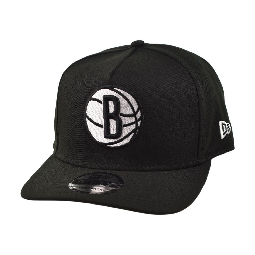 New Era Brooklyn Nets A-Frame 9Fifty Men's Snapback Hat Black 60587557