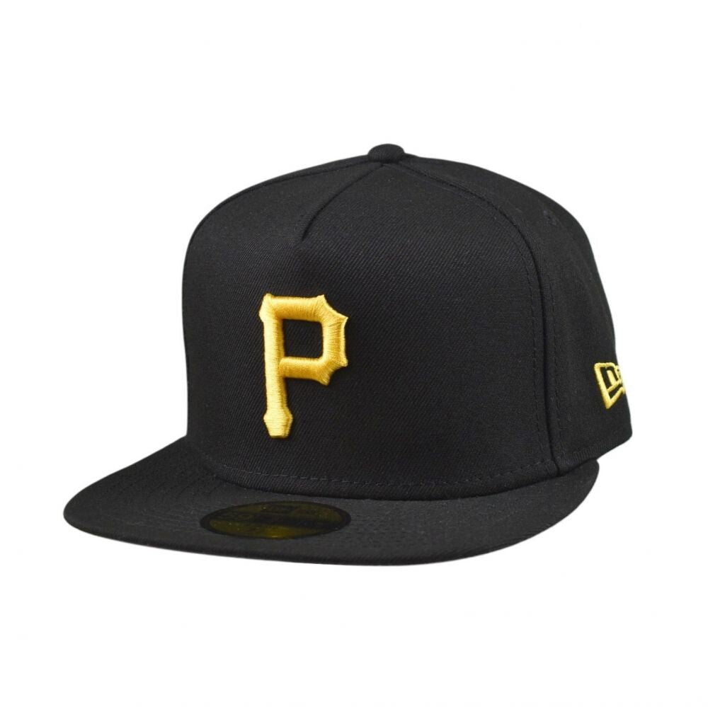 New Era Pittsburgh Pirates A-Frame 59Fifty Men Fitted Hat Black 60596830