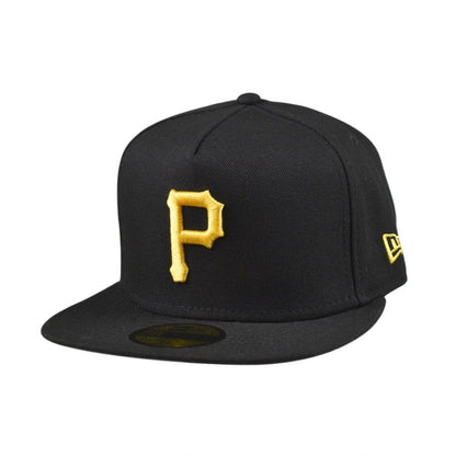 New Era Pittsburgh Pirates A-Frame 59Fifty Men Fitted Hat Black 60596830