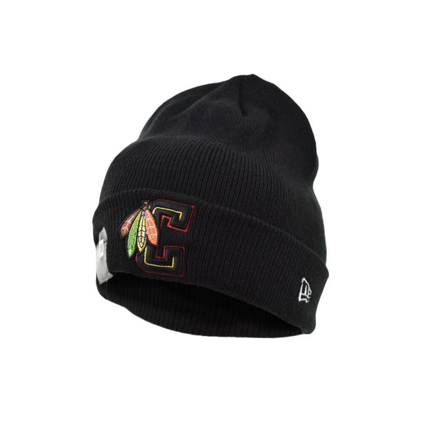New Era Knit Deceptor Chicago Black Hawks Men's Beanie Black 60707287