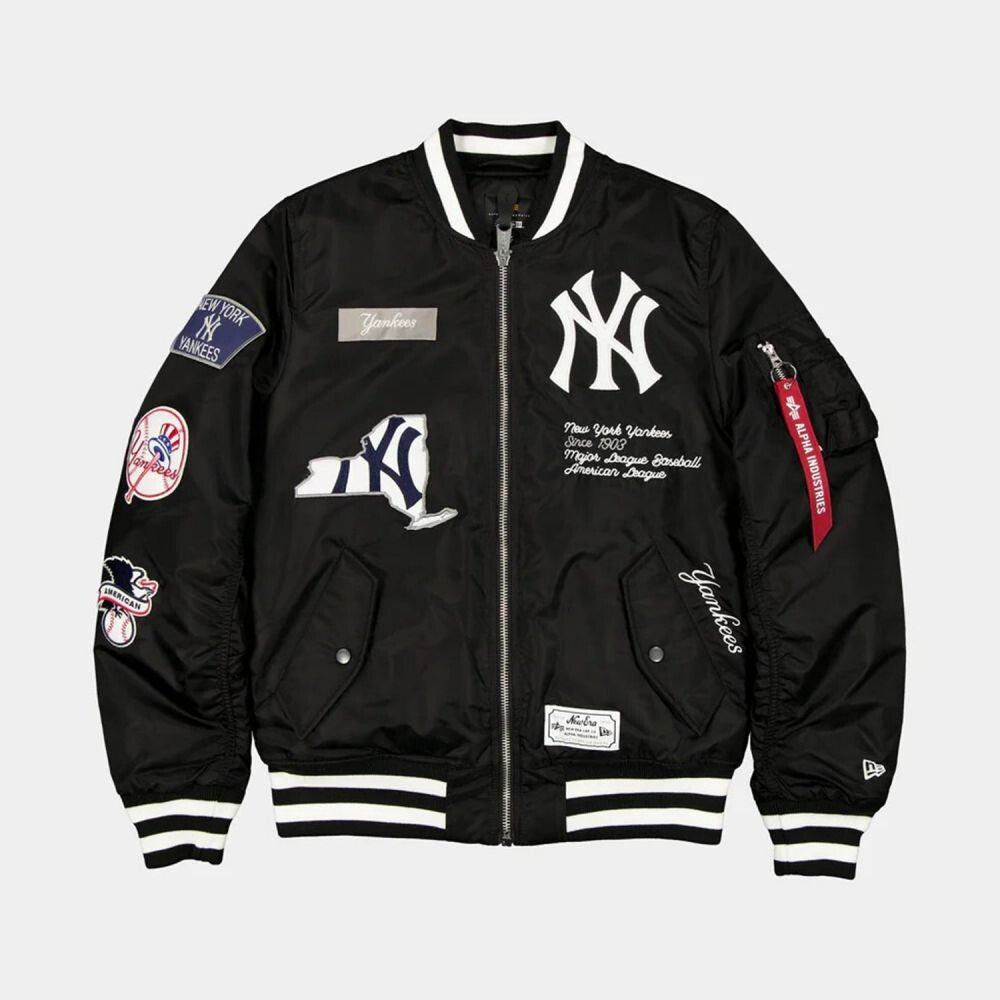 New Era NY Yankees X Alpha X Bomber Men's Jacket Black 60747974