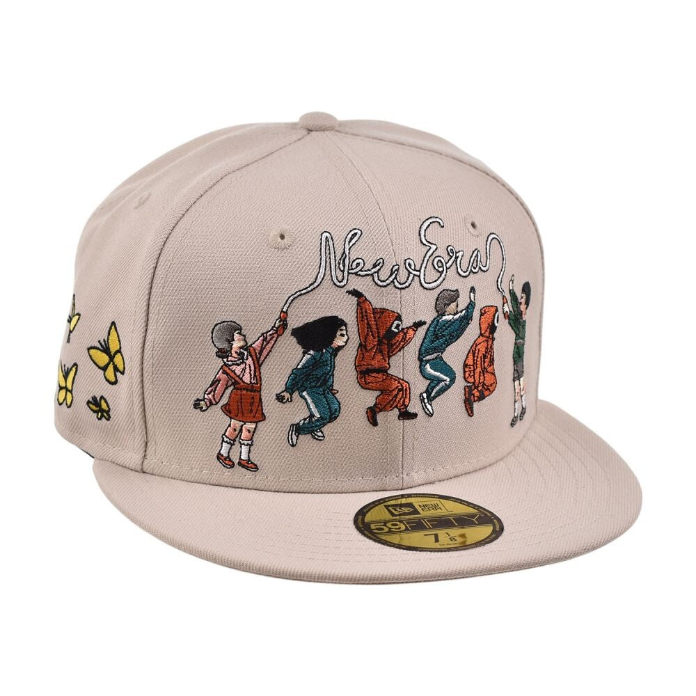 New Era Squid Game Skipping 59Fifty Men's Fitted Hat Stone 60766453