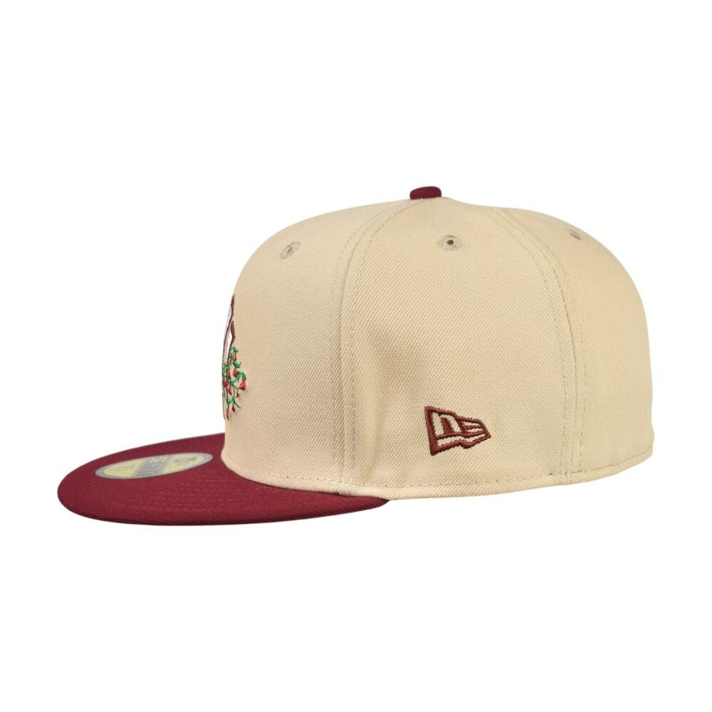 New Era NY Yankees Chile Copihue Flower Men's Fitted Hat Tan 60768699