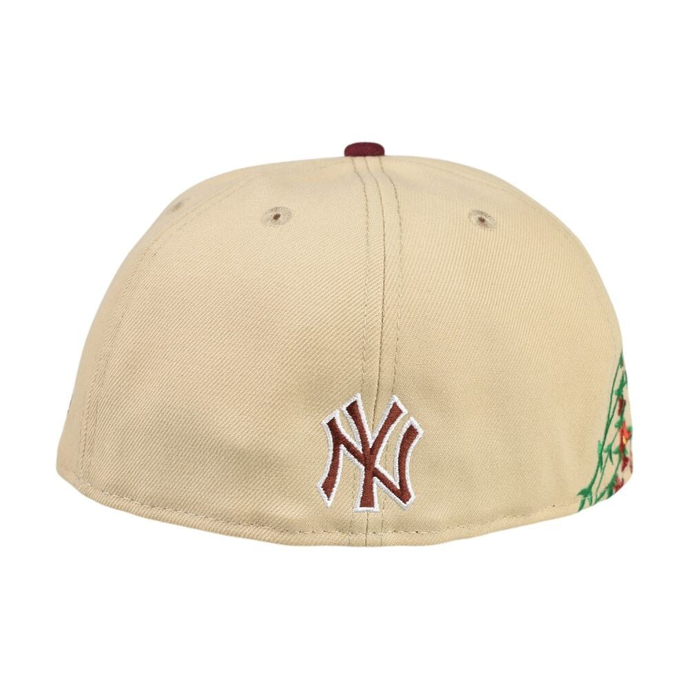 New Era NY Yankees Chile Copihue Flower Men's Fitted Hat Tan 60768699