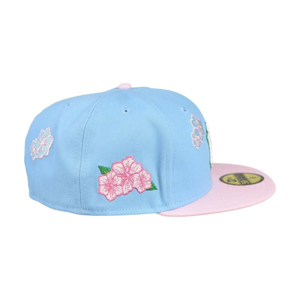 New Era NY Yankees Bayahibe Flower Men's Fitted Hat Sky Blue/Pink 60768754