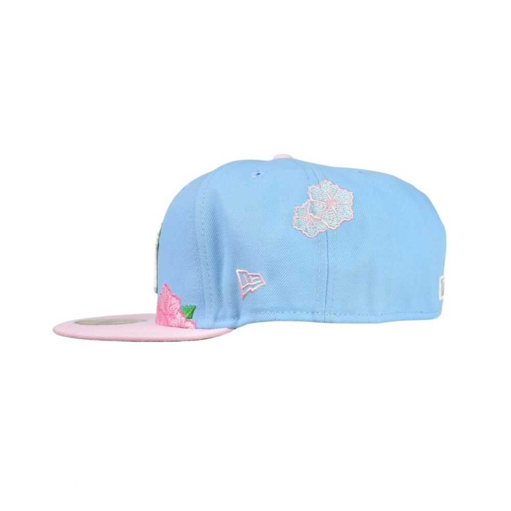 New Era NY Yankees Bayahibe Flower Men's Fitted Hat Sky Blue/Pink 60768754