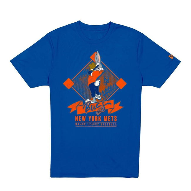 New Era Looney Tunes 'Bugs Bunny' NY Mets Men's T-Shirt Blue 60857621