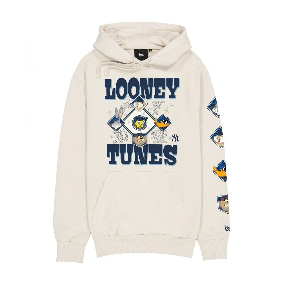 New Era M Looney Tunes New York Yankees Men's Hoodie Cream 60857625