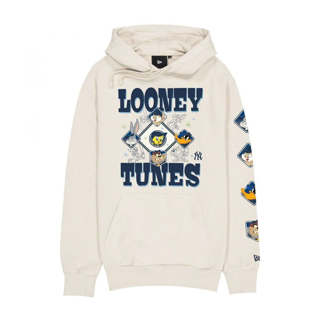 New Era M Looney Tunes New York Yankees Men's Hoodie Cream 60857625