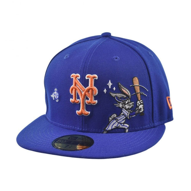 New Era Looney Tunes NY Mets Bugs Bunny Men's Fitted Hat Blue 60857878