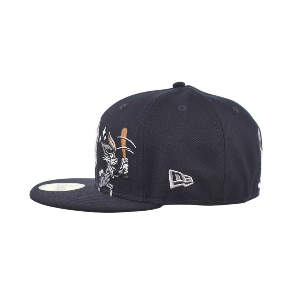 New Era Looney Tunes NY Yankees Bugs Bunny Mens Fitted Hat Navy 60857903