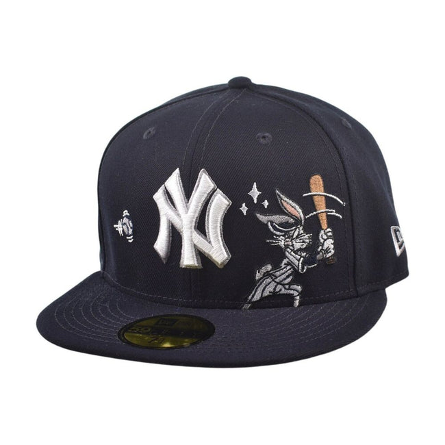 New Era Looney Tunes NY Yankees Bugs Bunny Mens Fitted Hat Navy 60857903
