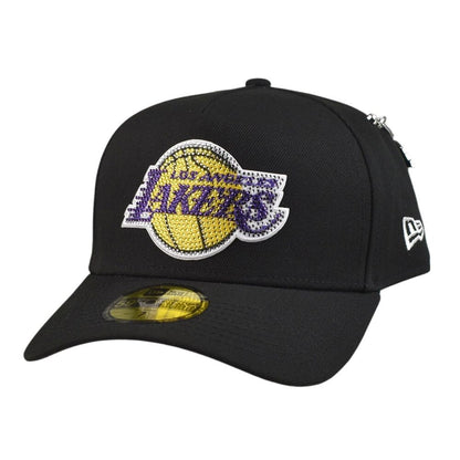 New Era NBA26 Draft LA Lakers Rhinestones Mens Fitted Hat Black 60861381