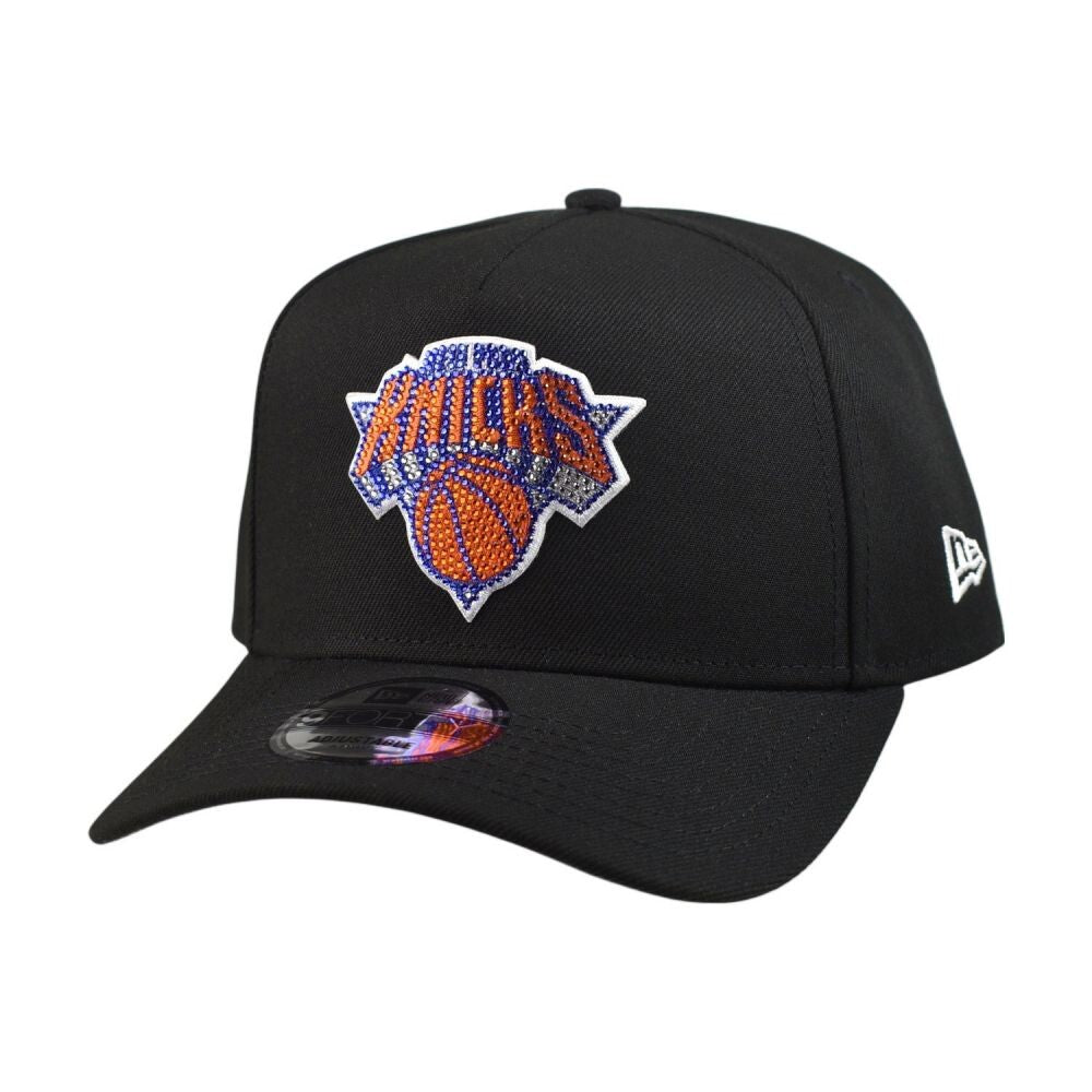 New Era NBA Draft NY Knicks Rhinestones Men's Snapback Hat Black 60861496