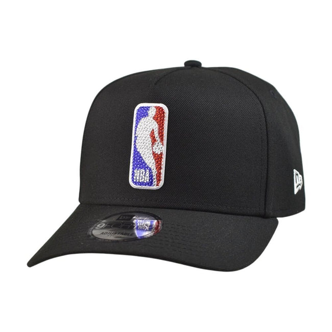 New Era NBA Draft NBA Logo Rhinestones Men's Snapback Hat Black 60861544