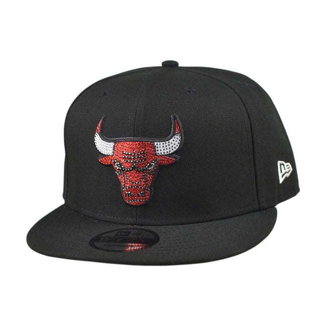 New Era NBA Draft Chicago Bulls Rhinestones Men's Hat Black 60861588