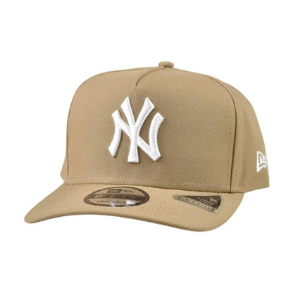 New Era A-Frame NY Yankees 9Fifty Mens Snapback Hat Khaki/White 60873572