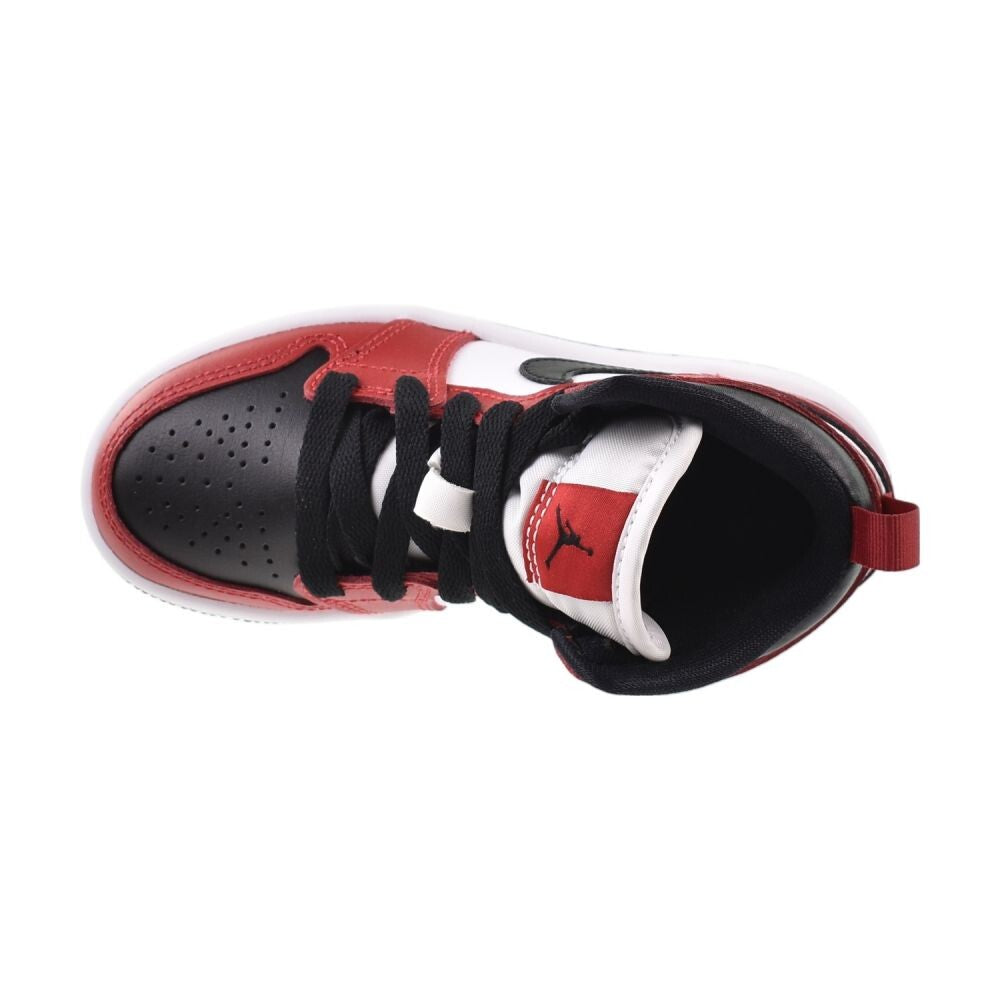 Jordan 1 Mid (PS) "Chicago Toe" Little Kids Shoes Black-Gym Red 640734-069