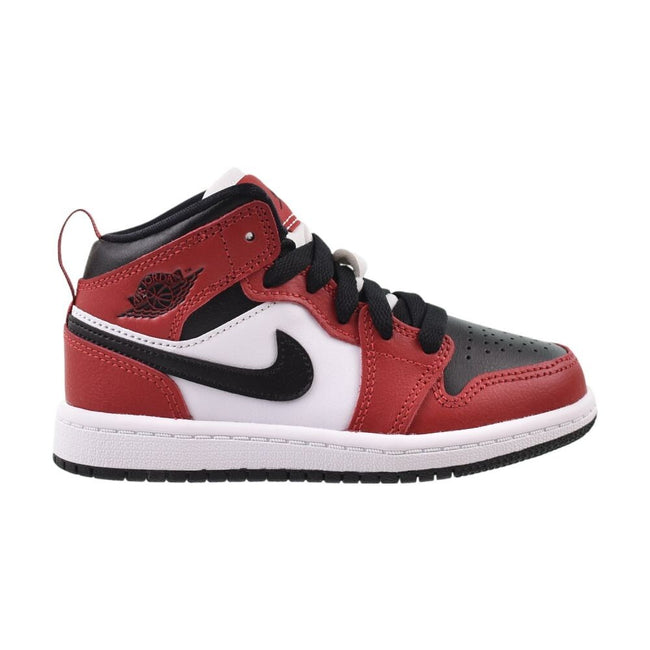Jordan 1 Mid (PS) "Chicago Toe" Little Kids Shoes Black-Gym Red 640734-069