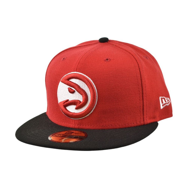 New Era 2Tone Atlanta Hawks 59Fifty Men's Fitted Hat Red/Black 70343705