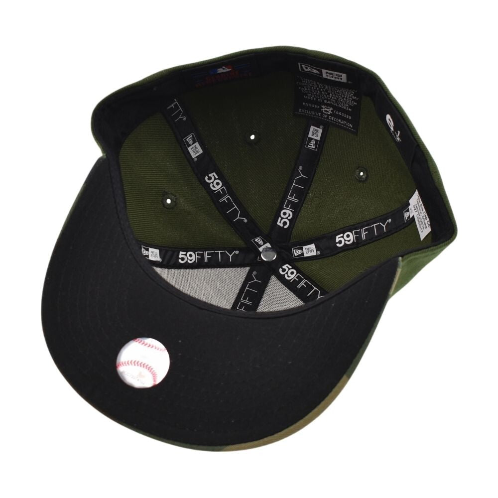 New Era Cincinnati Reds 59Fifty Kids' Fitted Hat Olive Camo 70423591