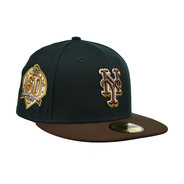 New Era MLB New York Mets 59Fifty Men's Fitted Hat Green-Walnut