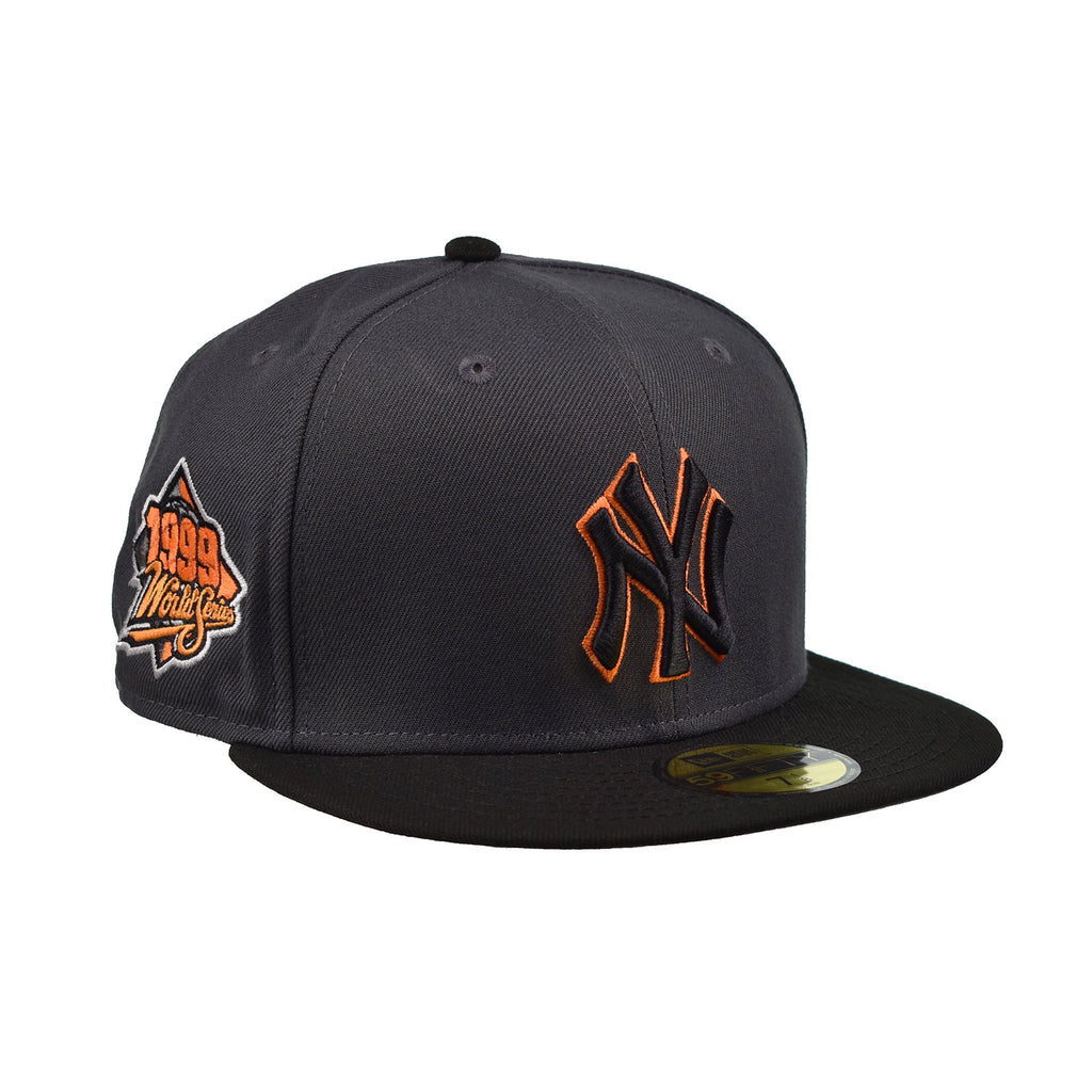New Era MLB New York Yankees World Series 59Fifty Men's Fitted Hat Black-Orange