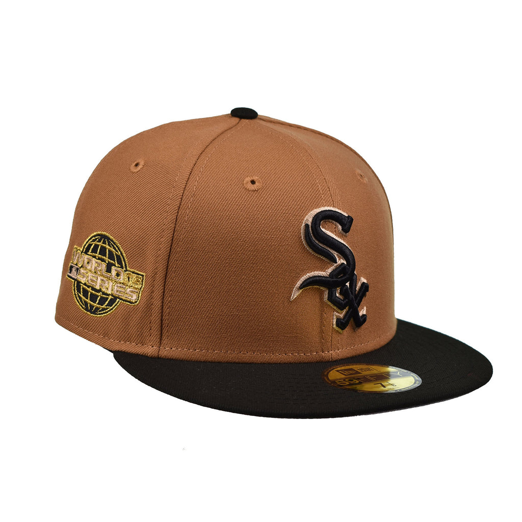 New Era Chicago White Sox World Series 59Fifty Men's Fitted Hat Brown-Black