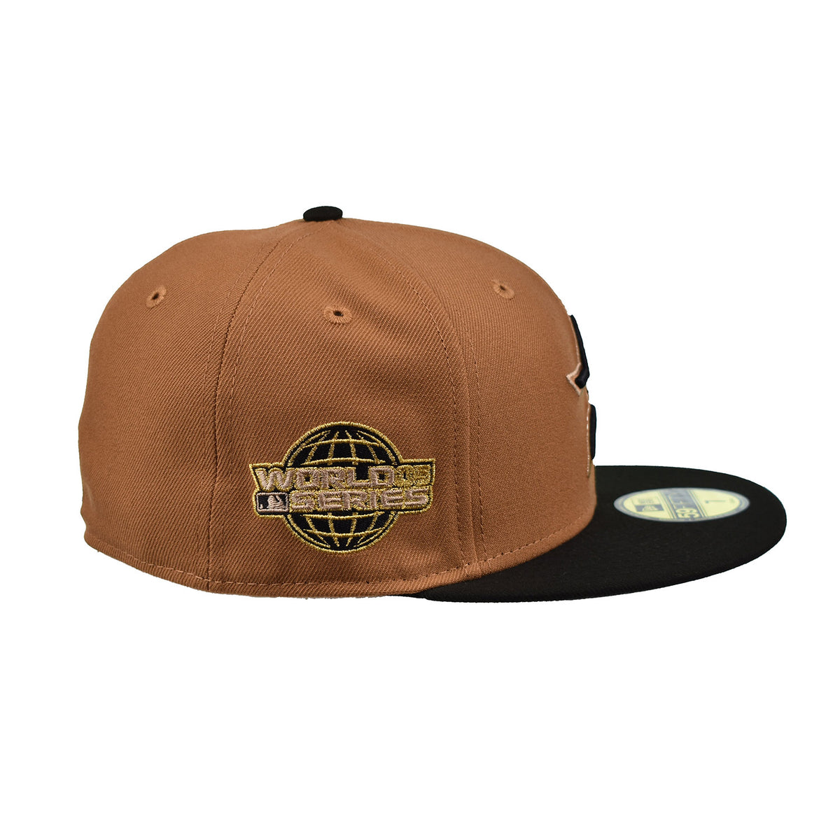 New Era Houston Astros Chrome World Series 59Fifty Men's Fitted Hat Brown-Black