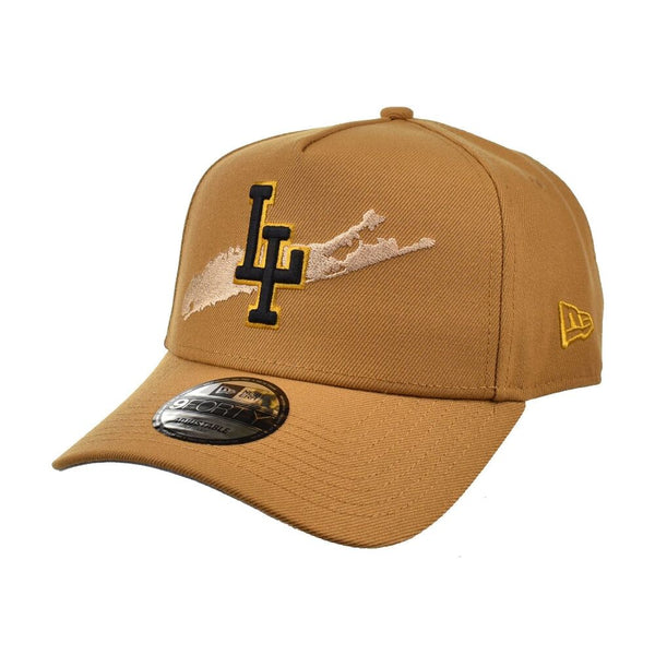New Era Long Island 9Forty A-Frame Mens Snapback Hat Panama Tan 70909519