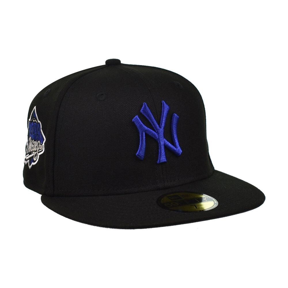 New Era NY Yankees 59Fifty Men's Fitted Hat Black/Royal Blue 70909525