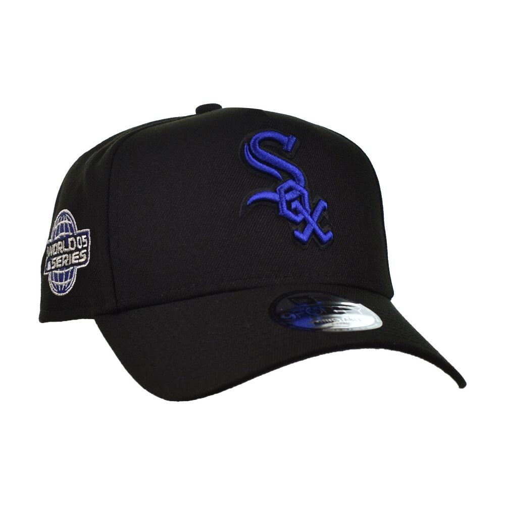 New Era Chicago White Sox 9Forty Men's Snapback Hat Black/Blue 70909526