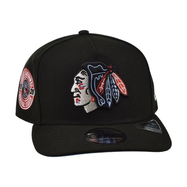 New Era Chicago Blackhawks 9Fifty Men's Snapback Hat Black/Red/Blue 70931782