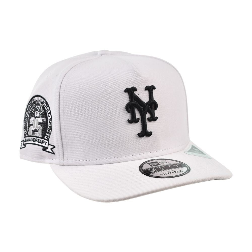 New Era NY Mets 25th Anniversary A-Frame Men's Hat White/Black 70975927