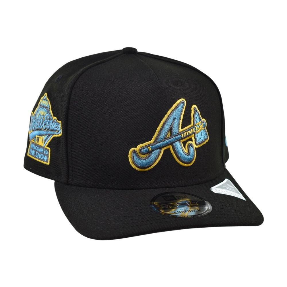 New Era Atlanta Braves 95 World Series Men's Snapback Hat Black 70998683