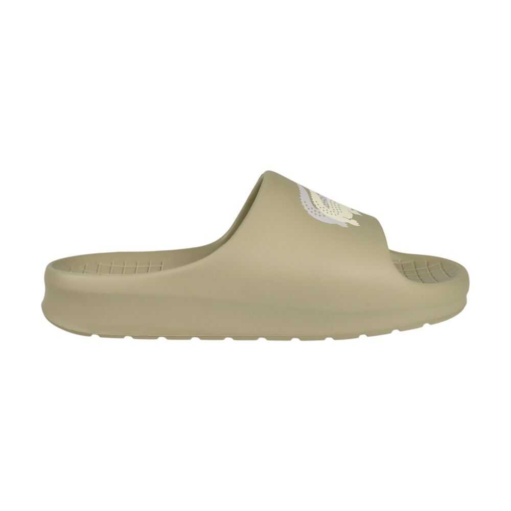 Lacoste Serve Slide 2.0 Men's Shoes Khaki/Off White 745cma0005-2a9