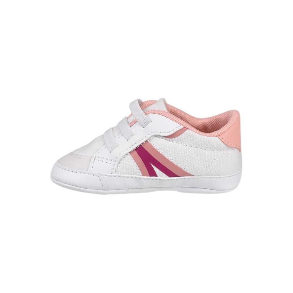 Lacoste L004 Crib Toddlers' Shoes White/Pink 746cub0001-b53