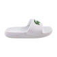 Lacoste Serve Slide 1.0 Little Kids' Shoes White/Green 747cuc0002-082