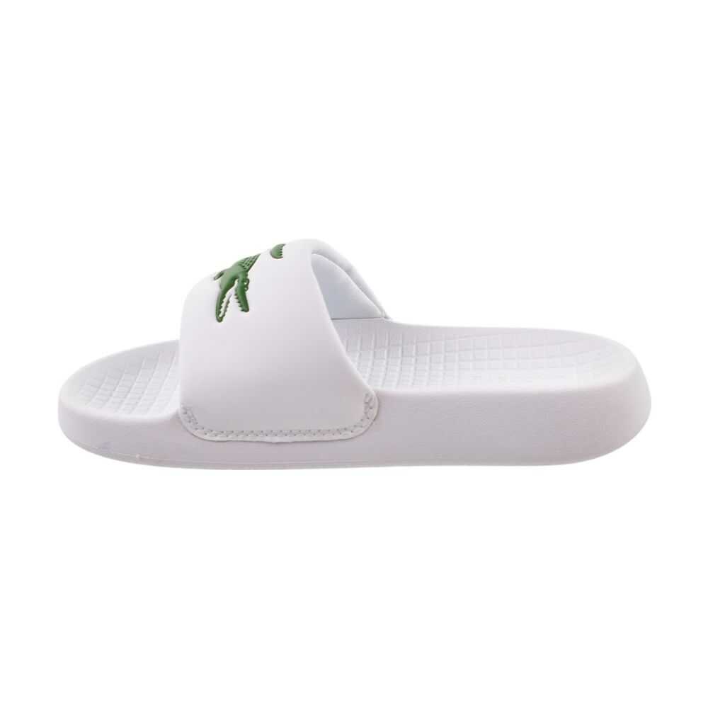 Lacoste Serve Slide 1.0 Little Kids' Shoes White/Green 747cuc0002-082