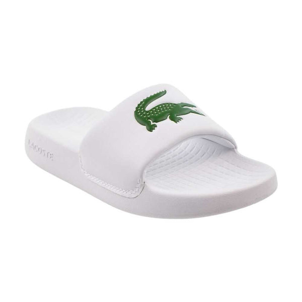 Lacoste Serve Slide 1.0 Little Kids' Shoes White/Green 747cuc0002-082