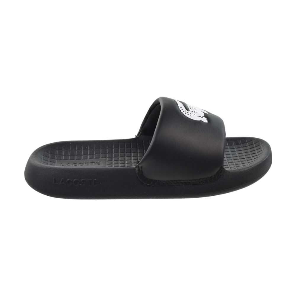 Lacoste Serve Slide 1.0 Little Kids' Sandals Black/White 747cuc0002-312
