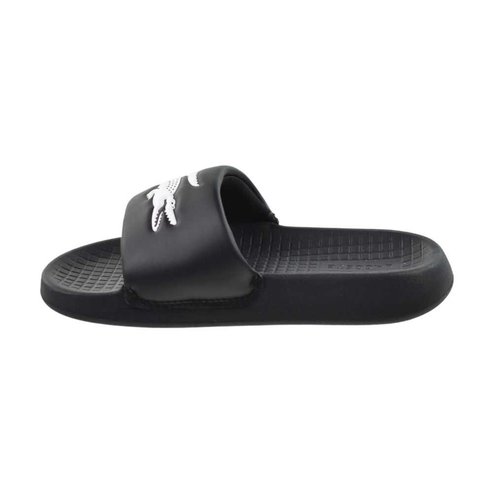 Lacoste Serve Slide 1.0 Little Kids' Sandals Black/White 747cuc0002-312