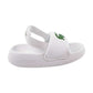 Lacoste Serve Slide 1.0 Toddlers' Sandals White/Green 747cui0002-082