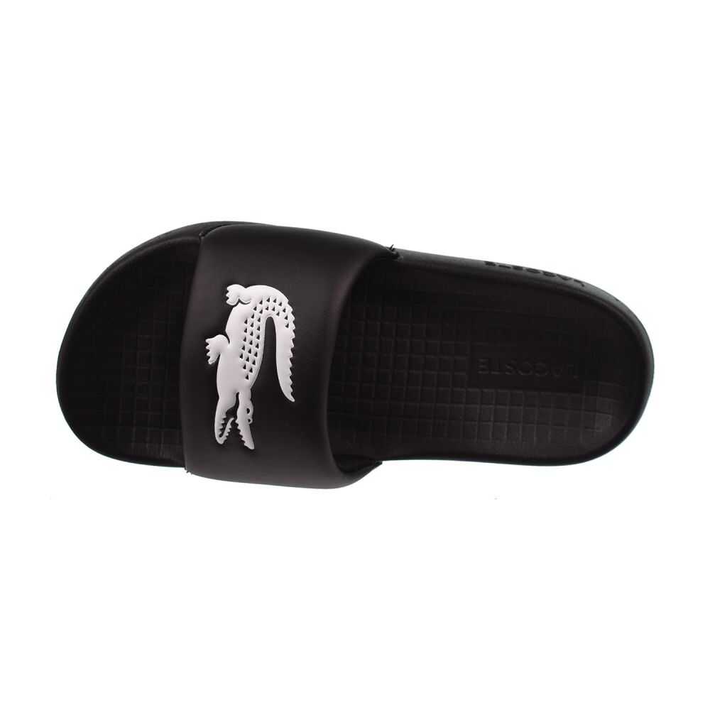 Lacoste Serve Slide 1.0 124 1 Big Kids' Sandals Black/White 747cuj0002-312