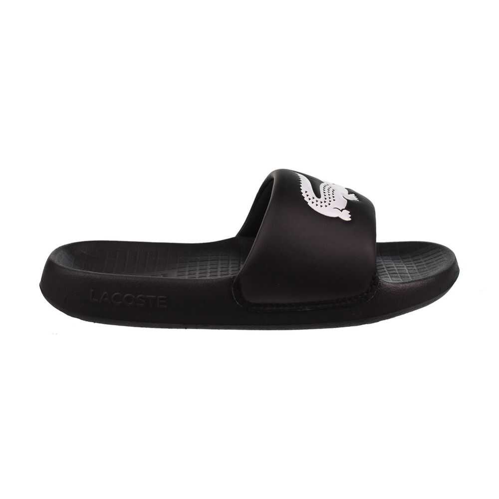 Lacoste Serve Slide 1.0 124 1 Big Kids' Sandals Black/White 747cuj0002-312