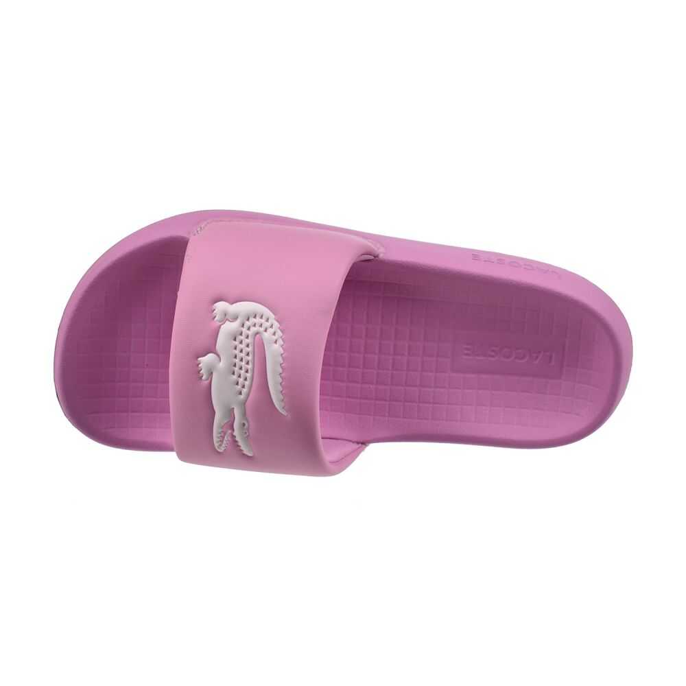 Lacoste Serve Slide 1.0 124 1 Big Kids' Sandals Pink/White 747cuj0002-f50