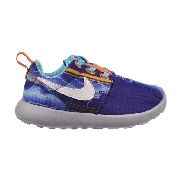 Nike Roshe One Print (TD) Toddlers' Shoes Deep Royal Blue-White 749358-401
